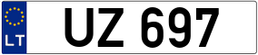 Trailer License Plate